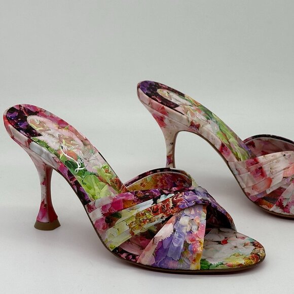 Christian Louboutin NICOLE IS BACK 85 Mules Sandals Heels Shoes Blooming - Picture 11 of 14